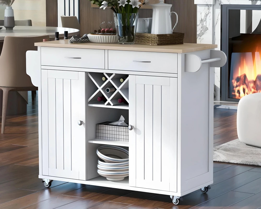slim narrow kitchen island